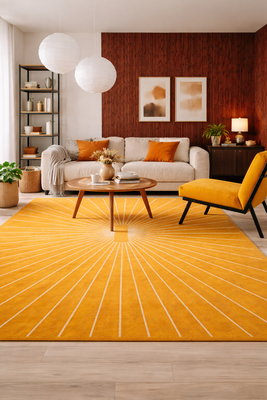 Designer Teppich - WarmEmbrace - rechteckig