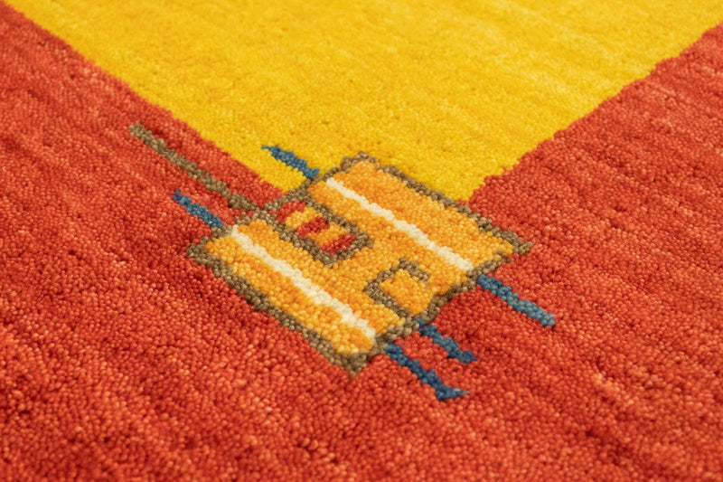 Alfombra Gabbeh - Indus - 300 x 250 cm - oro