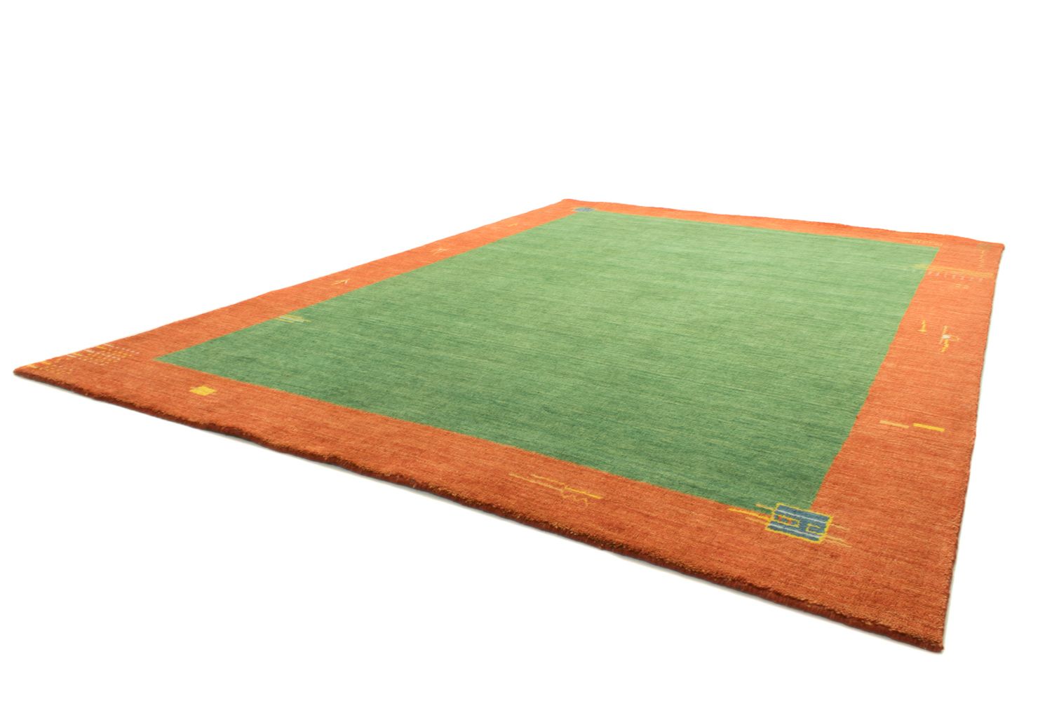 Alfombra Gabbeh - Indus - 180 x 120 cm - verde