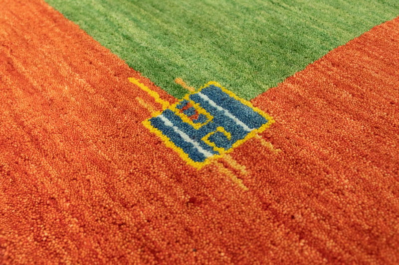 Alfombra Gabbeh - Indus - 300 x 250 cm - verde