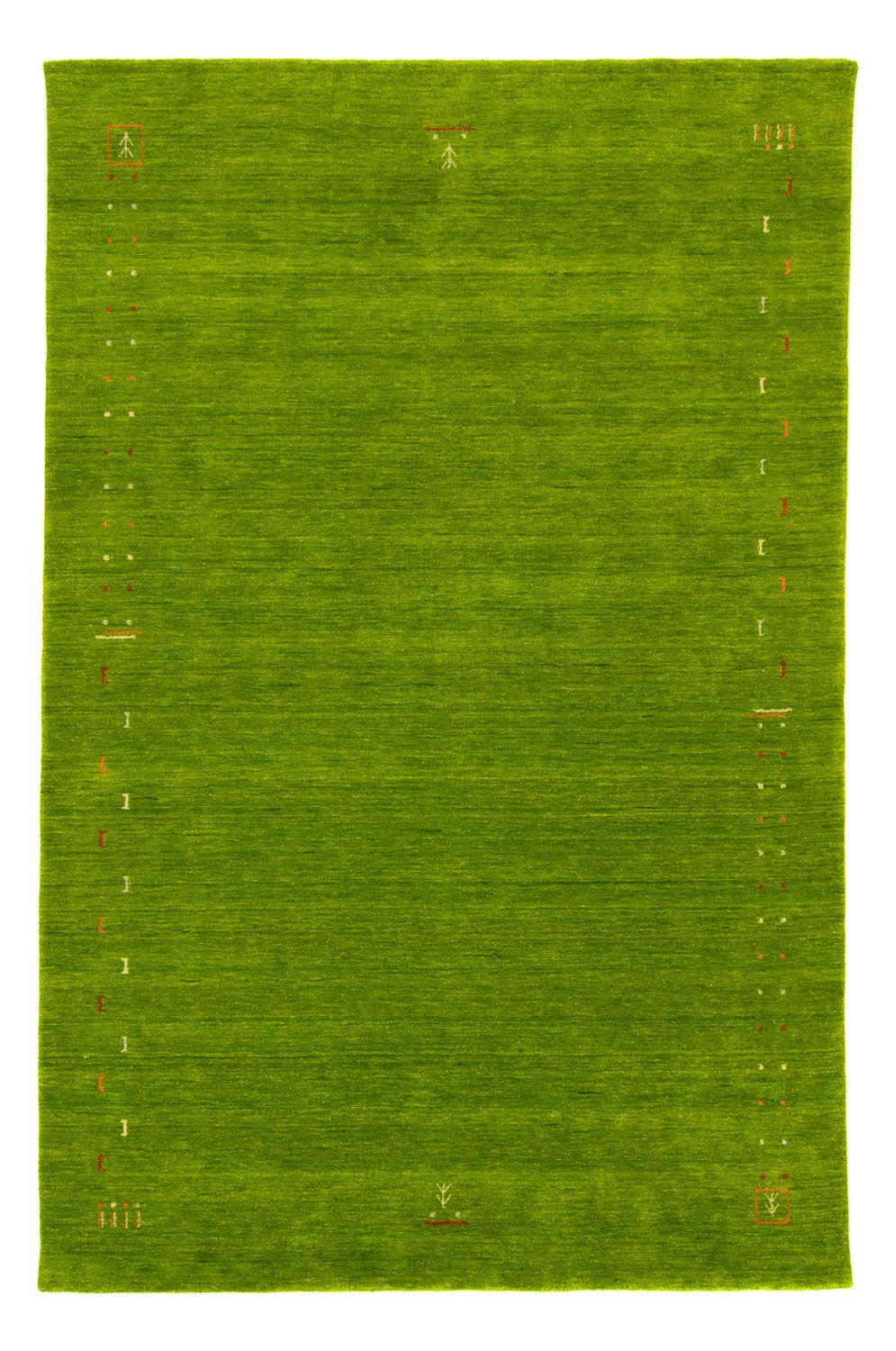 Alfombra Gabbeh - Indus - 60 x 40 cm - verde