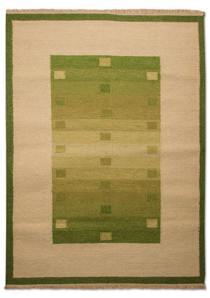 Alfombra Kelim - Tendencia - 180 x 120 cm - verde