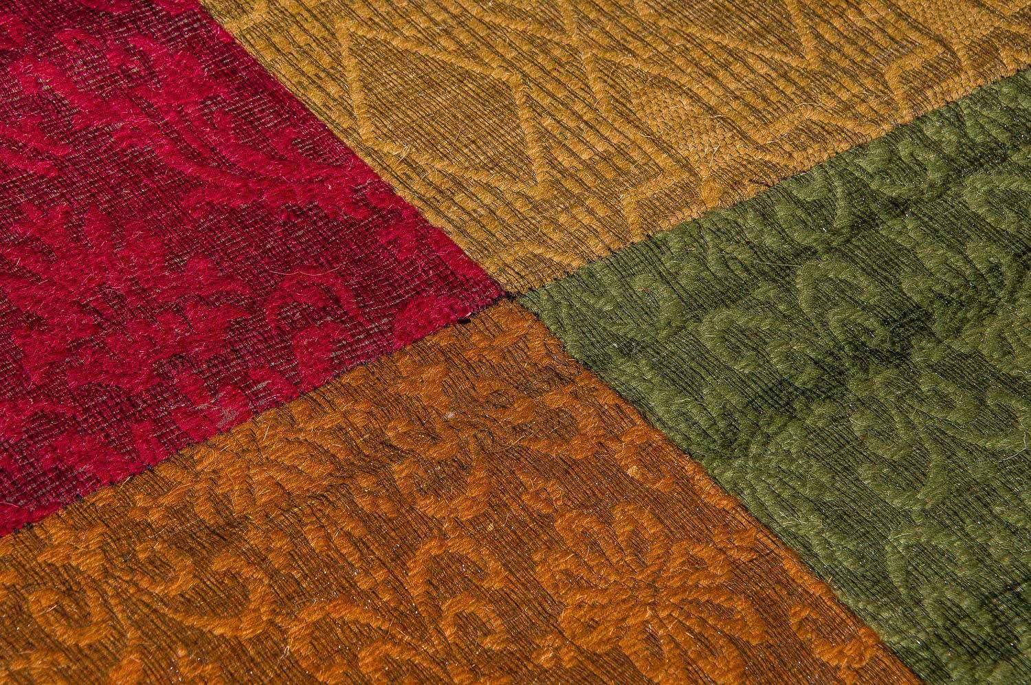 Alfombra de patchwork - 340 x 240 cm - colorido