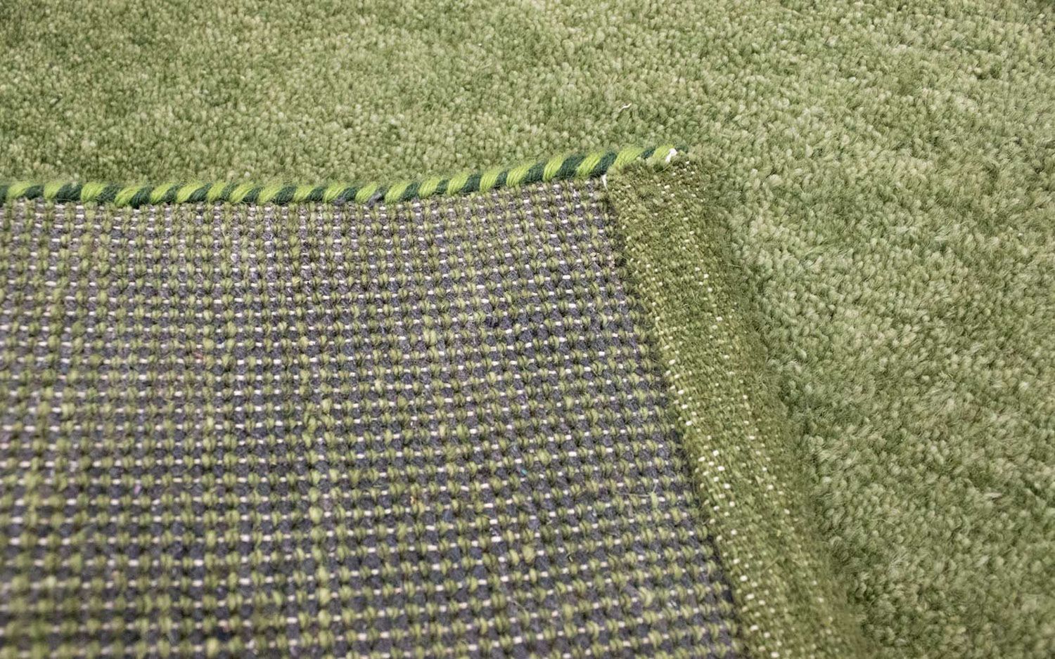Alfombra Gabbeh - Indus - 90 x 60 cm - verde claro