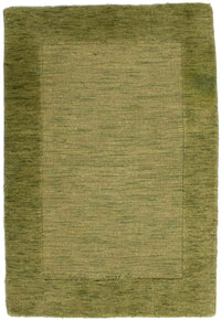 Alfombra de lana - 90 x 60 cm - verde claro