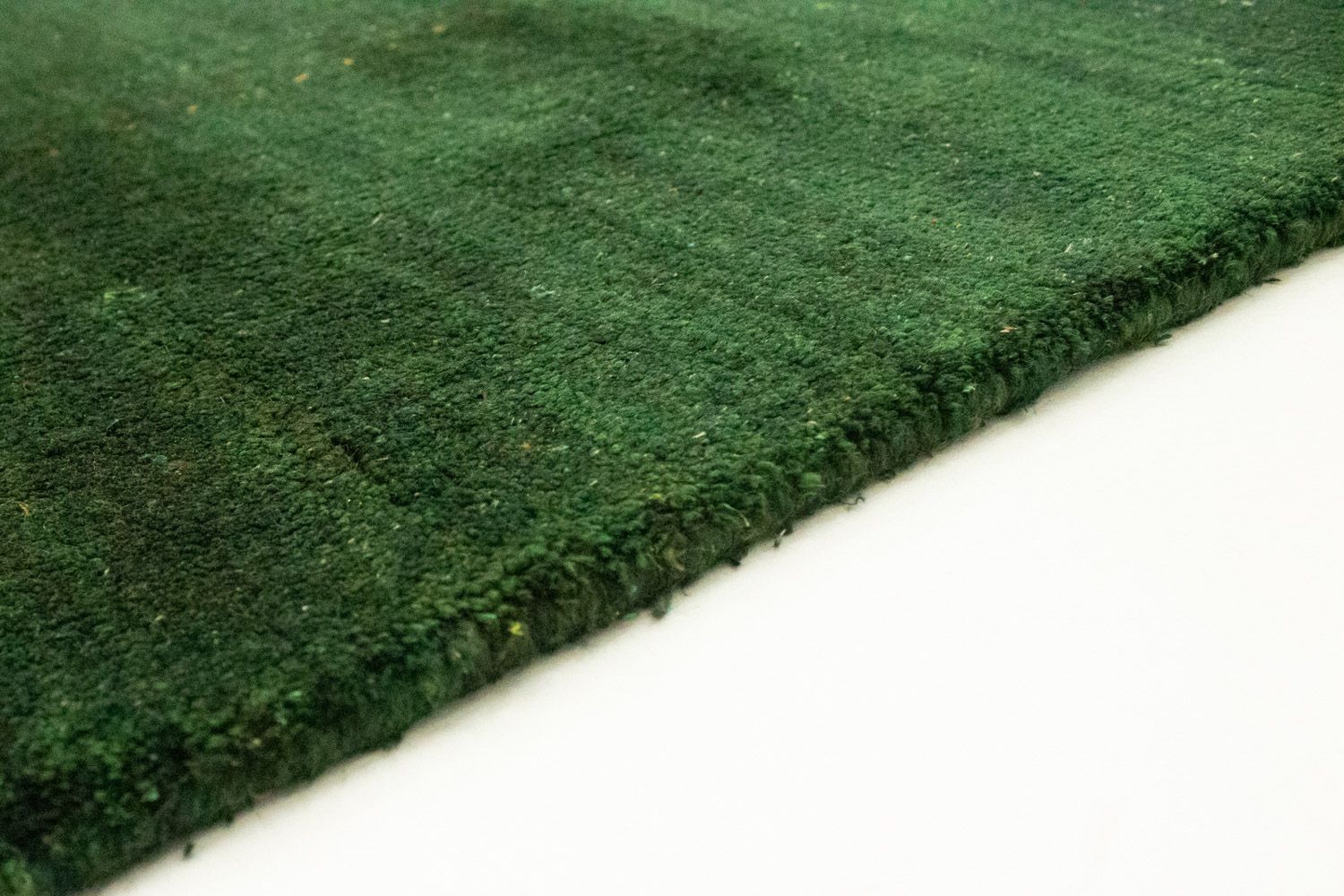 Alfombra Gabbeh - Indus - 300 x 200 cm - verde oscuro
