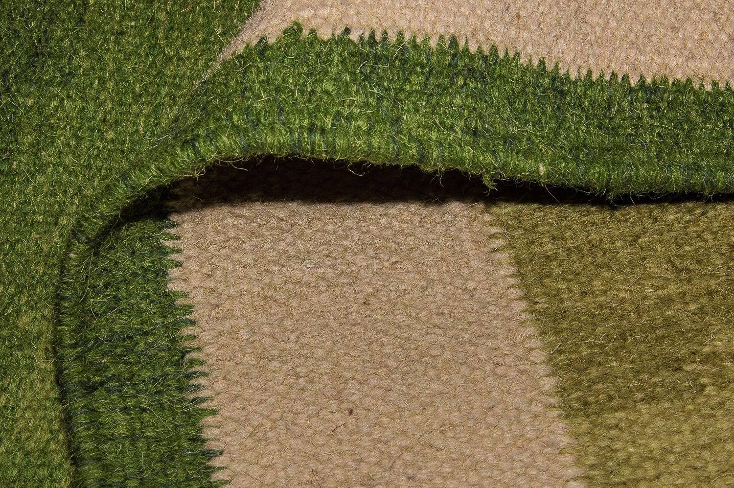 Alfombra de pasillo Alfombra Kelim - Tendencia - 250 x 80 cm - verde