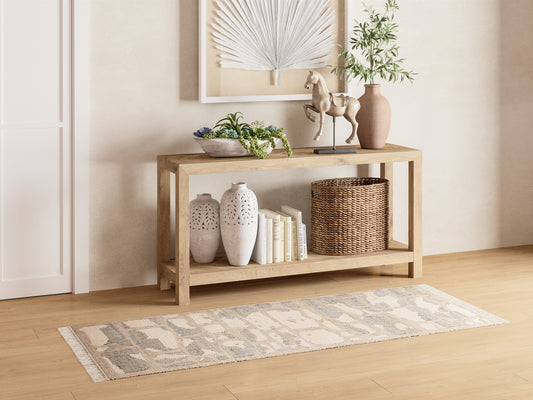 Alfombra de yute - 200 x 140 cm - natural