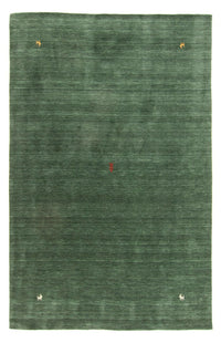 Alfombra Gabbeh - Softy - 160 x 90 cm - verde oscuro