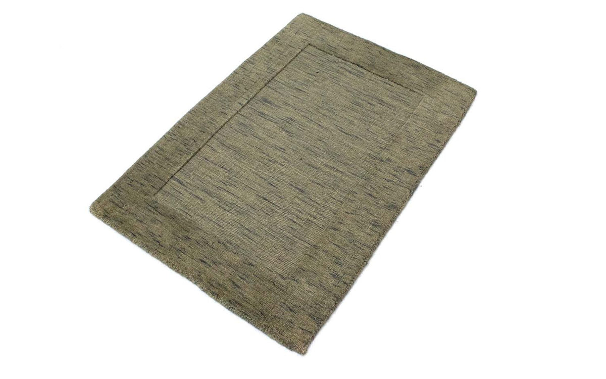 Alfombra de lana - 90 x 60 cm - gris