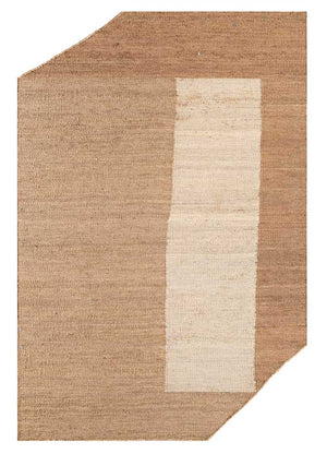 Alfombra de diseño forma especial  - 270 x 180 cm - beige oscuro
