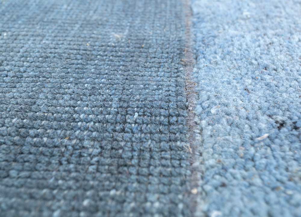 Alfombra de lana forma especial  - 180 x 180 cm - azul