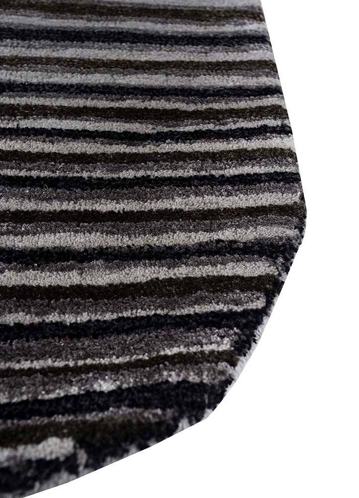 Alfombra de lana forma especial  - 152 x 55 cm - antracita