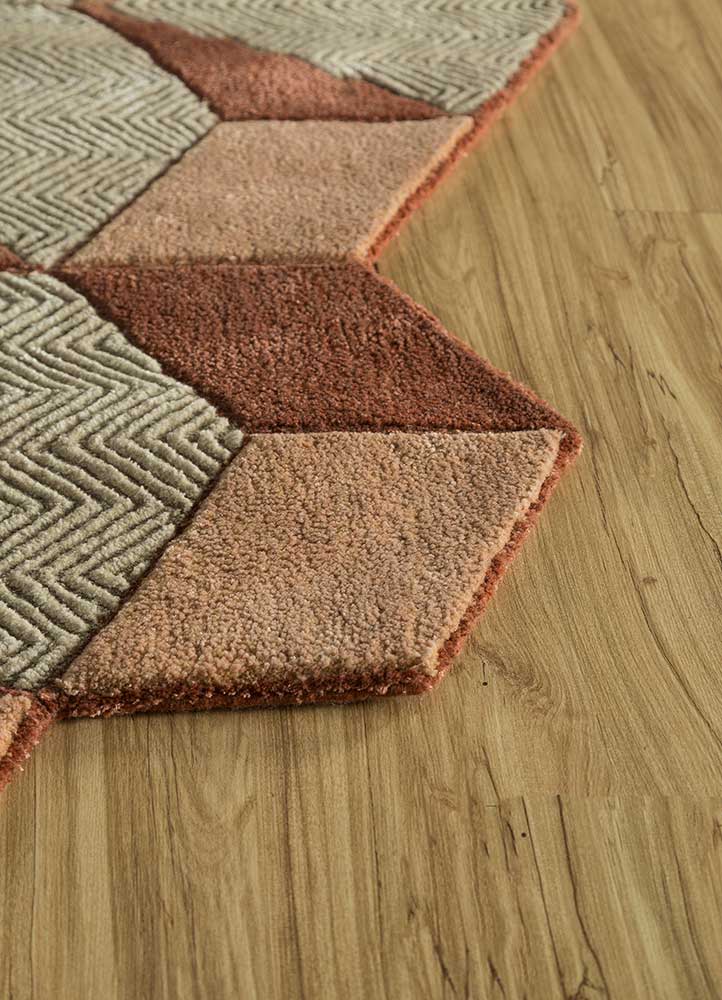 Alfombra de lana forma especial  - 140 x 195 cm - verde menta