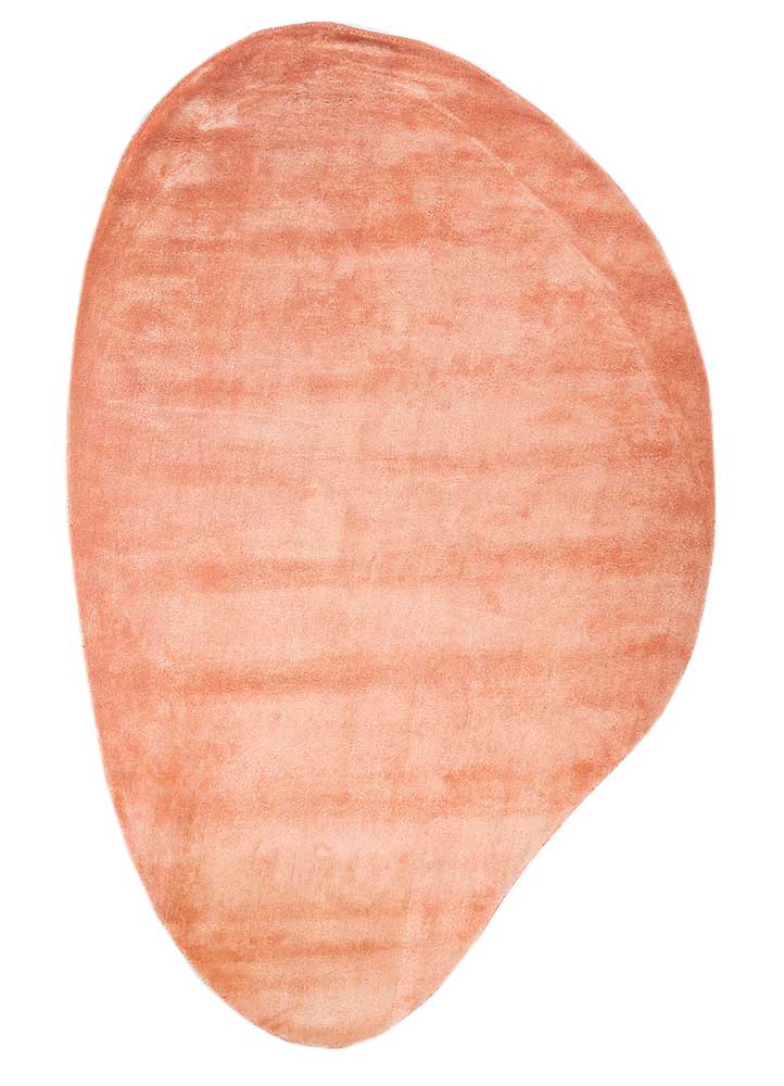 Alfombra de diseño forma especial  - 170 x 257 cm - naranja