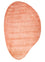 Alfombra de diseño forma especial  - 170 x 257 cm - naranja