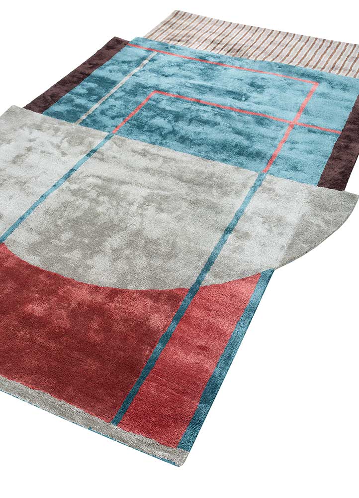Alfombra de diseño forma especial  - 240 x 150 cm - multicolor