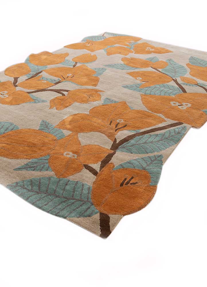 Alfombra de lana forma especial  - 270 x 180 cm - oro