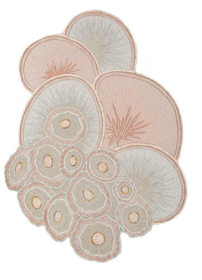 Alfombra de lana forma especial  - 240 x 180 cm - beige