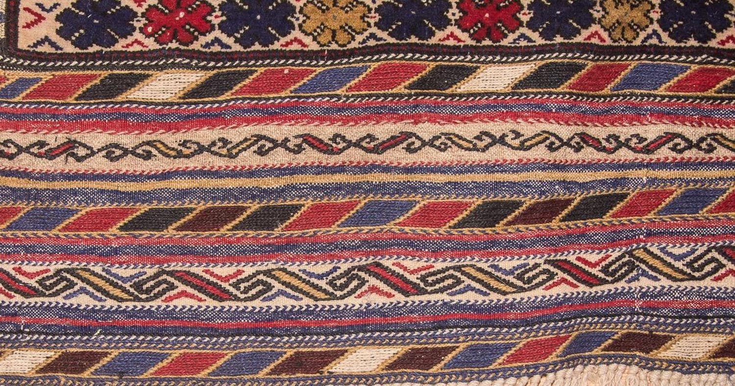 Alfombra Kelim - Antigua - 276 x 185 cm - beige