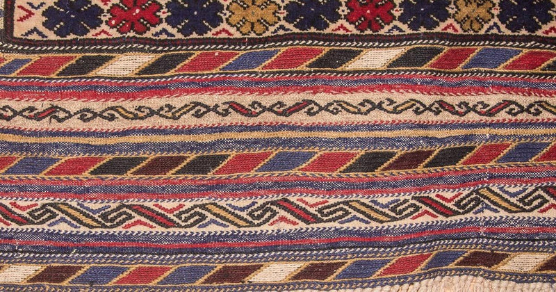 Alfombra Kelim - Antigua - 276 x 185 cm - beige