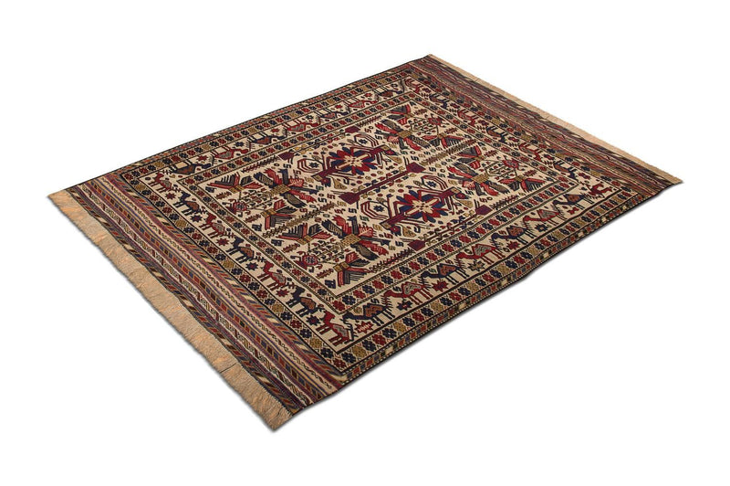 Alfombra Kelim - Antigua - 276 x 185 cm - beige
