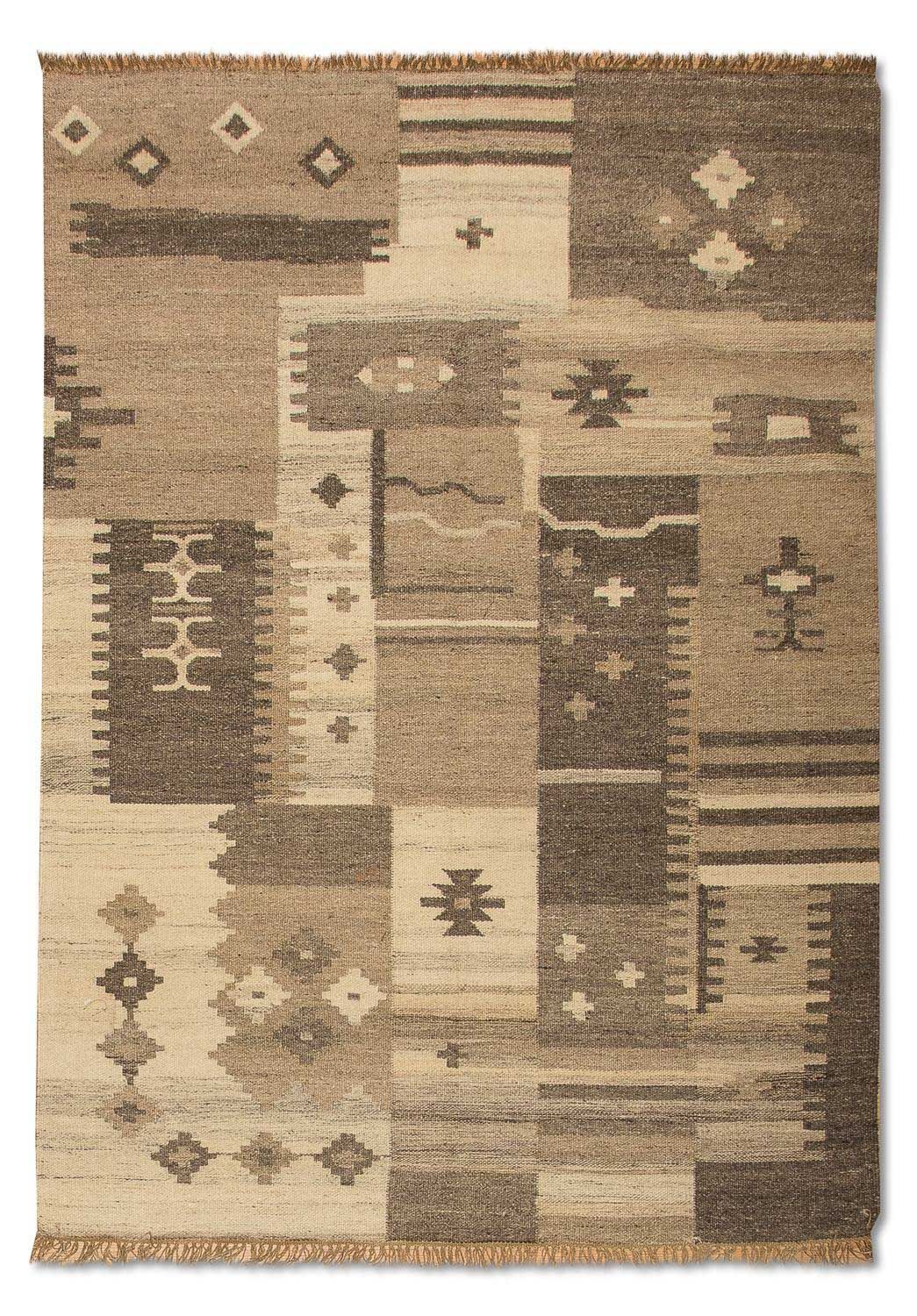 Alfombra Kelim - Tendencia - 200 x 140 cm - multicolor
