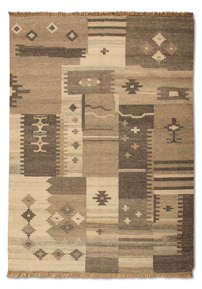 Kilim moderno Alfombra 140x200cm - Alfombra de lana