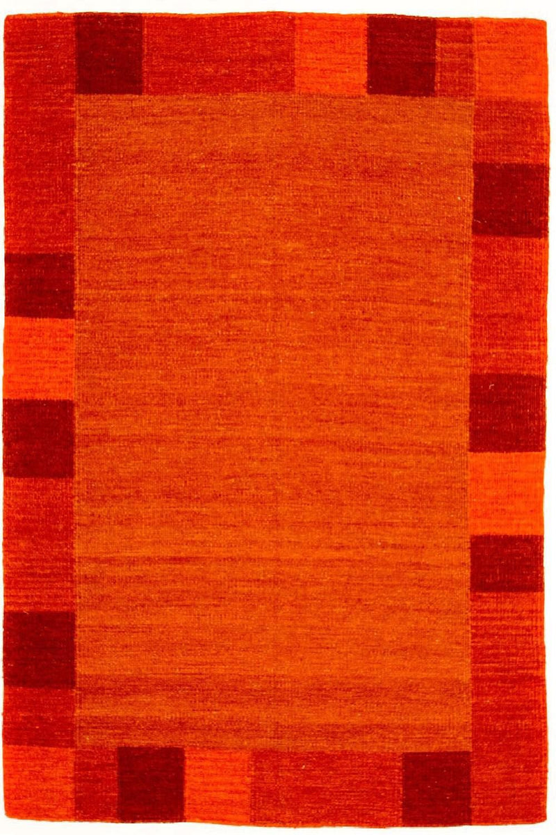 Alfombra Kelim - Tendencia - 202 x 143 cm - naranja