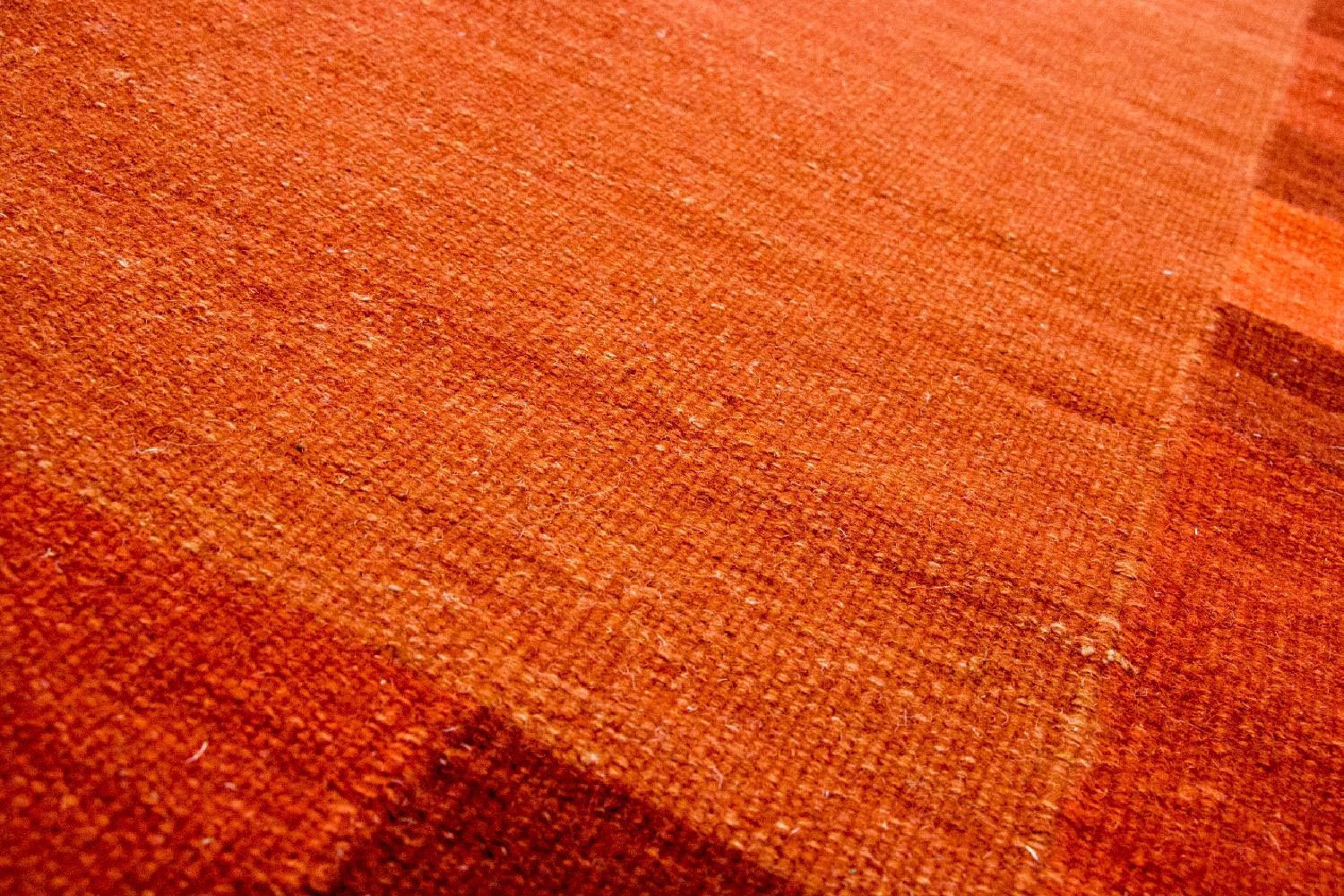 Alfombra Kelim - Tendencia - 202 x 143 cm - naranja
