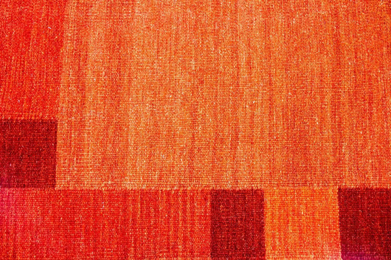 Alfombra Kelim - Tendencia - 202 x 143 cm - naranja