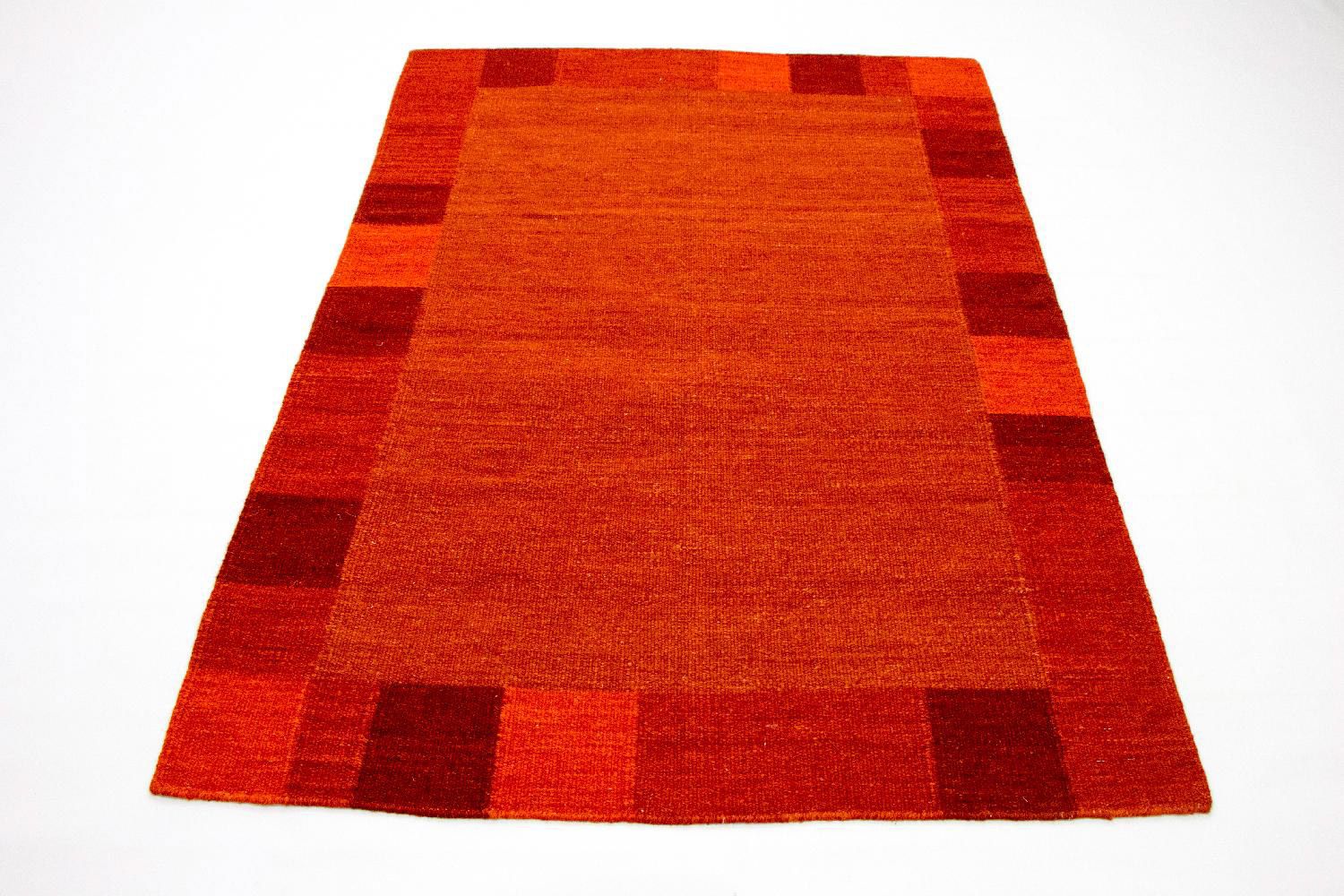 Alfombra Kelim - Tendencia - 202 x 143 cm - naranja