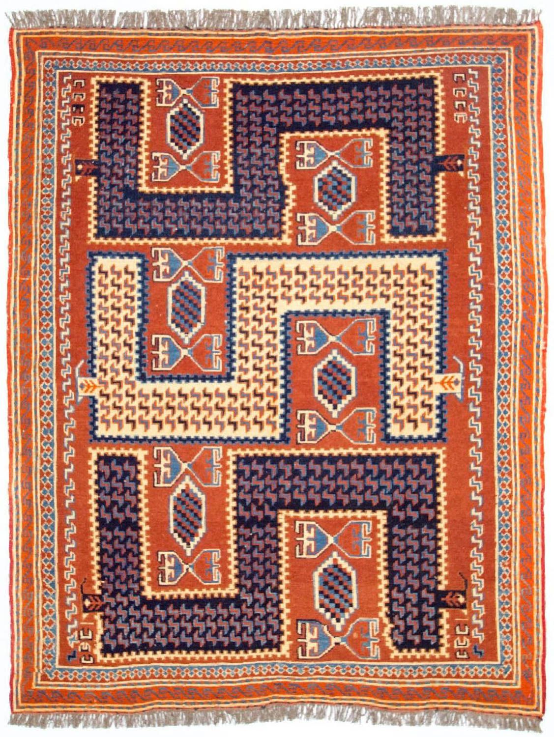 Alfombra Kelim - Oriental - 185 x 145 cm - multicolor