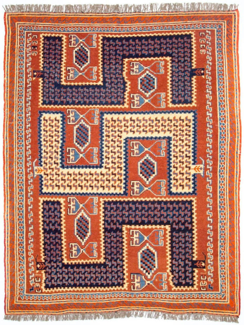 Alfombra Kelim - Oriental - 185 x 145 cm - multicolor