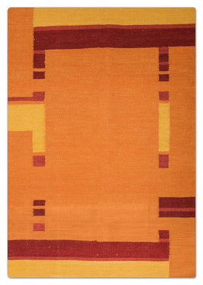 Alfombra Kelim - Tendencia - 205 x 145 cm - naranja