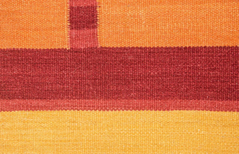 Alfombra Kelim - Tendencia - 205 x 145 cm - naranja