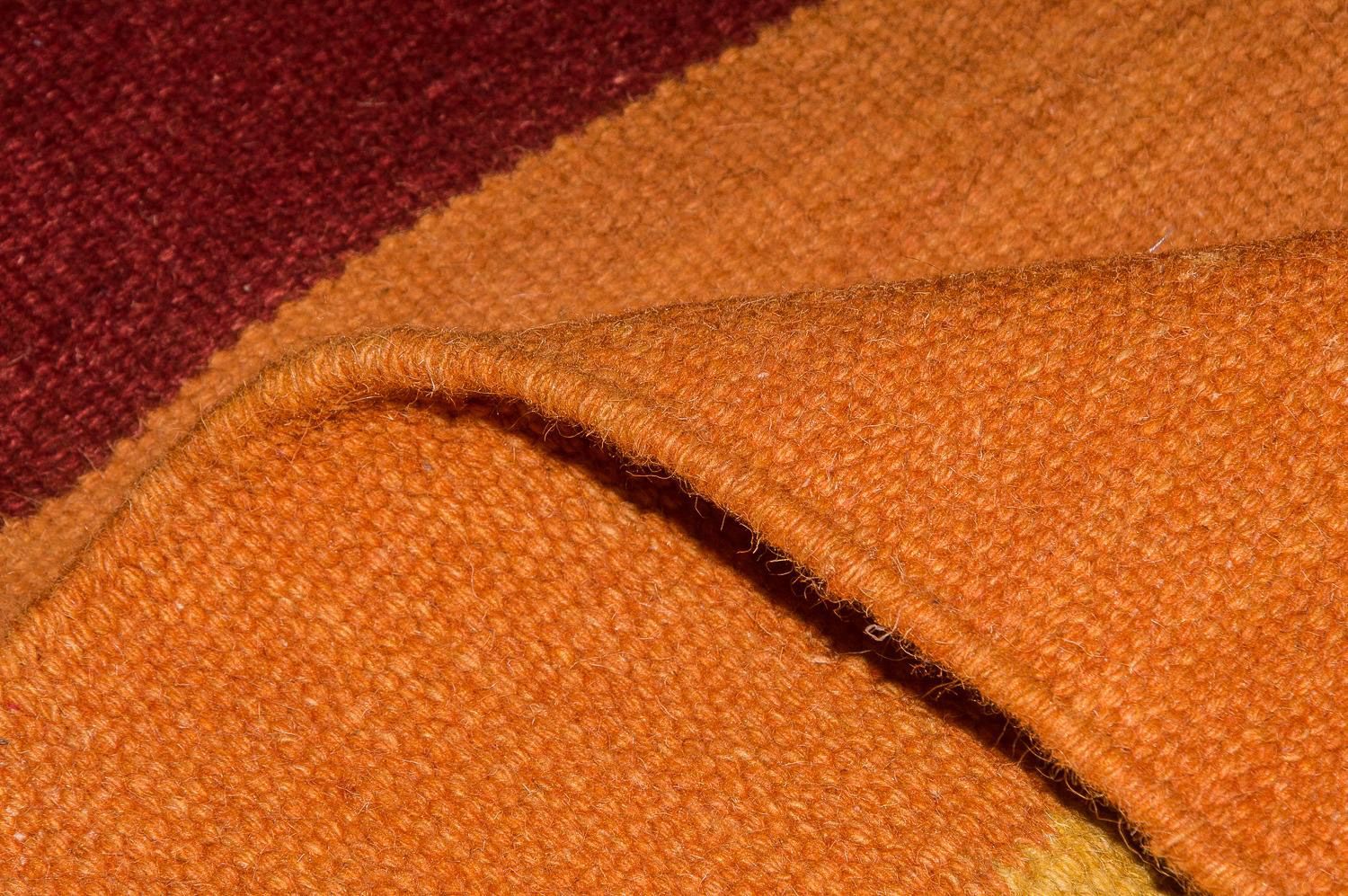 Alfombra Kelim - Tendencia - 205 x 145 cm - naranja