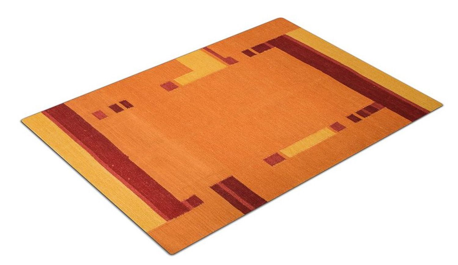 Alfombra Kelim - Tendencia - 205 x 145 cm - naranja