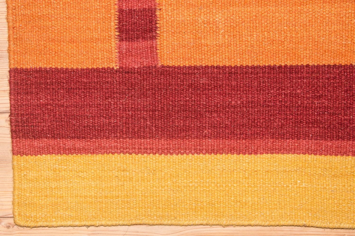 Alfombra Kelim - Tendencia - 205 x 145 cm - naranja