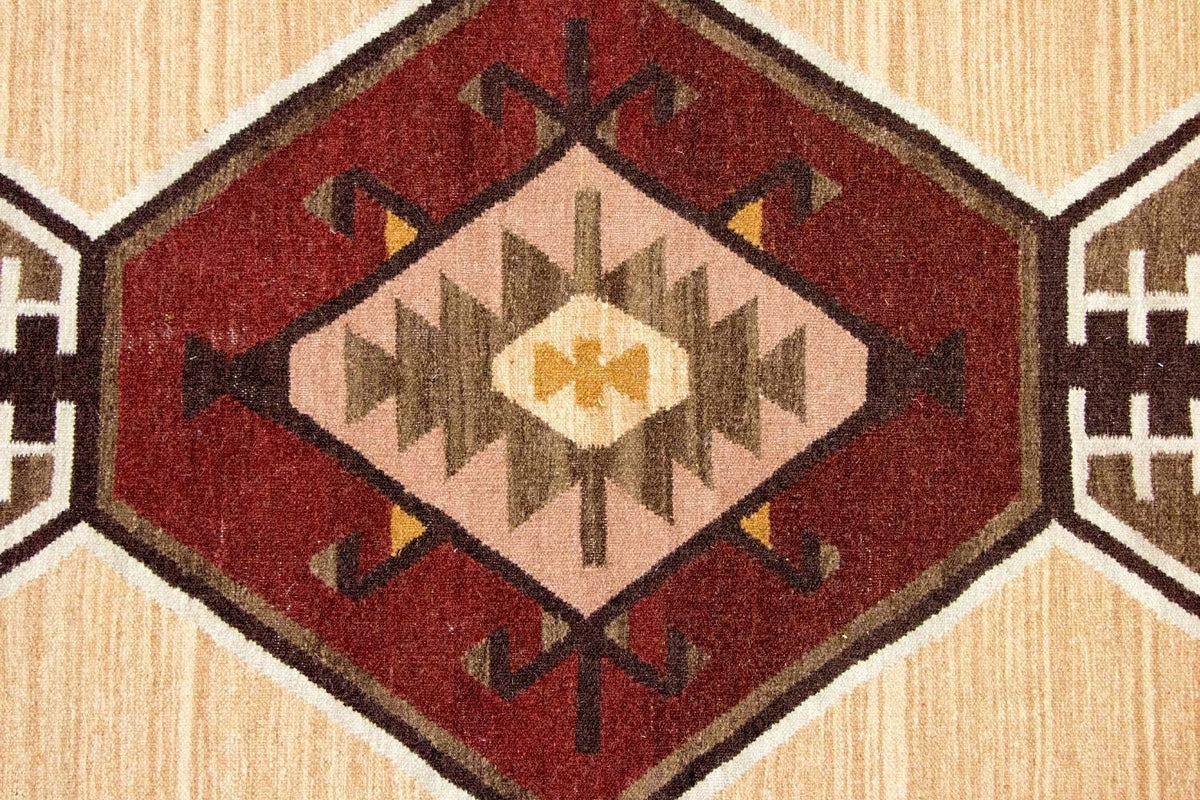 Alfombra Kelim - Tendencia - 187 x 126 cm - amarillo