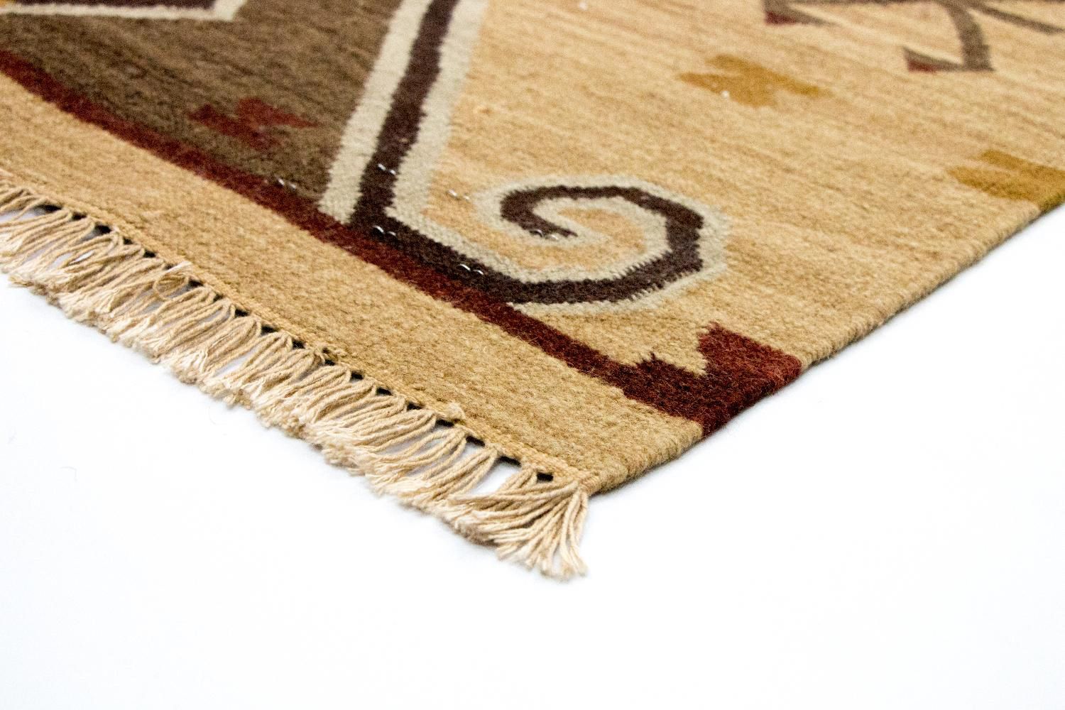 Alfombra Kelim - Tendencia - 187 x 126 cm - amarillo