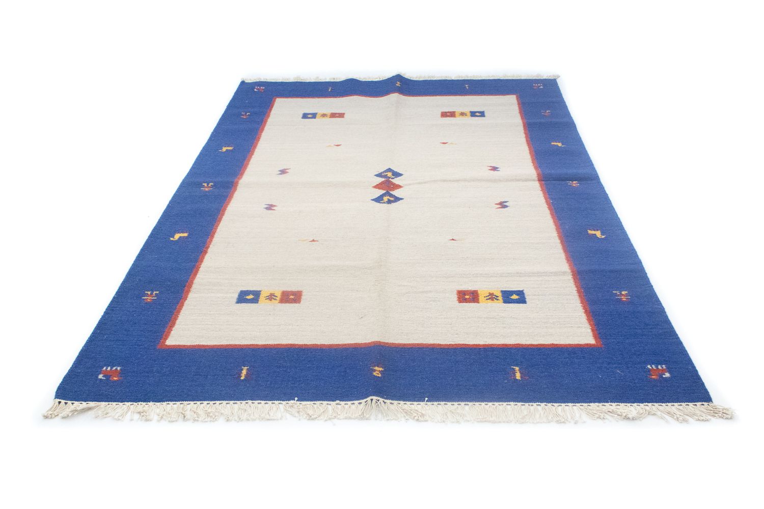 Alfombra Kelim - Tendencia - 200 x 140 cm - beige