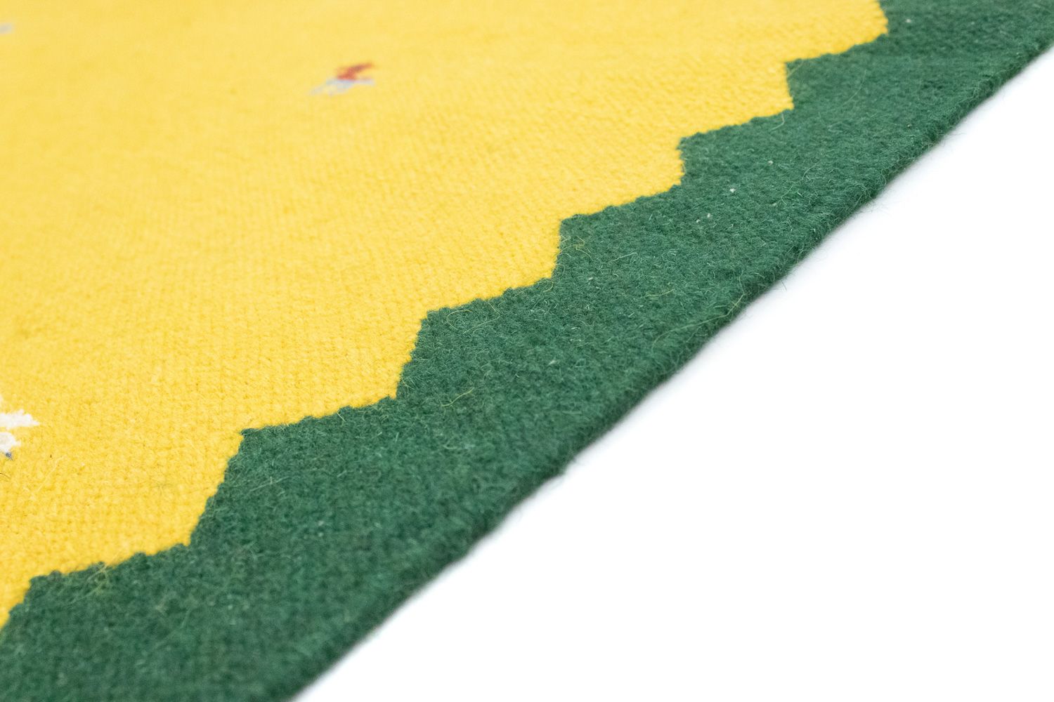 Alfombra Kelim - Tendencia - 180 x 120 cm - amarillo