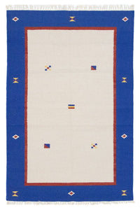 Alfombra Kelim - Tendencia - 180 x 120 cm - beige