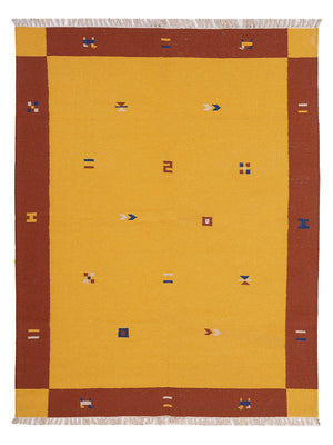 Kelim Teppich - Trendy - 240 x 170 cm - gold