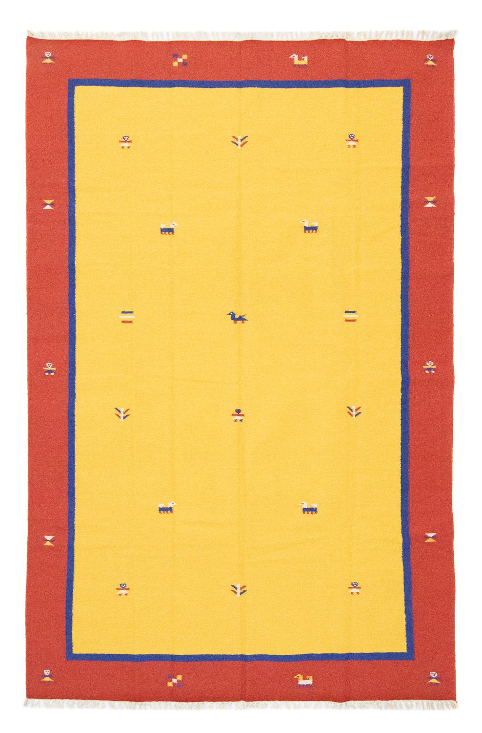 Alfombra Kelim - Tendencia - 300 x 200 cm - amarillo