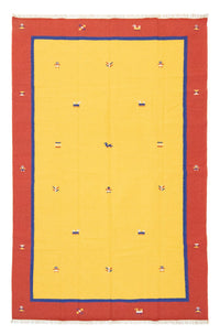 Alfombra Kelim - Tendencia - 300 x 200 cm - amarillo