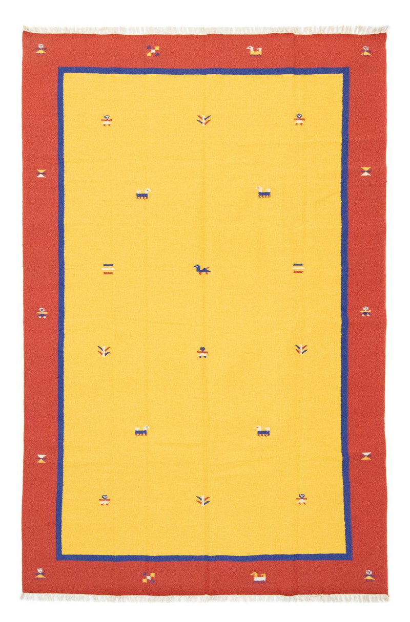 Alfombra Kelim - Tendencia - 300 x 200 cm - amarillo
