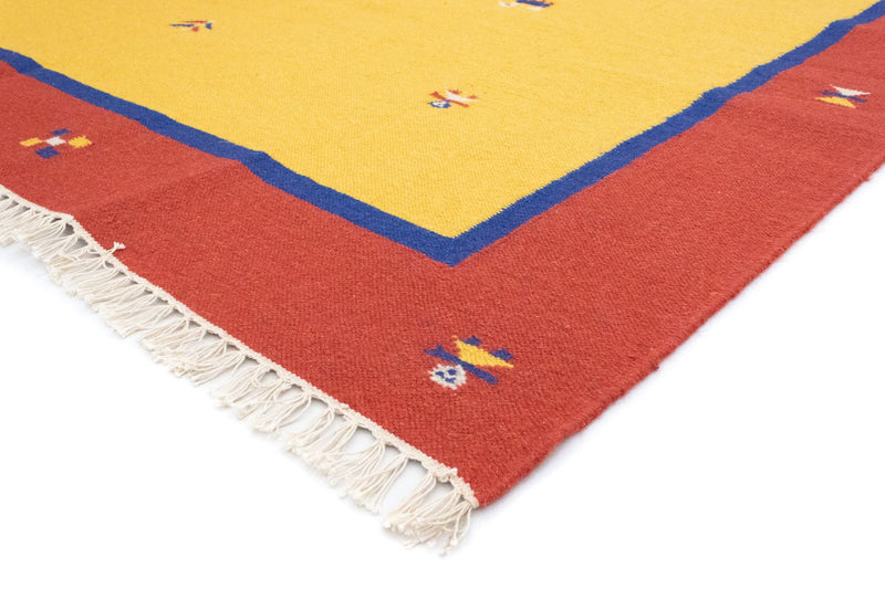 Alfombra Kelim - Tendencia - 300 x 200 cm - amarillo