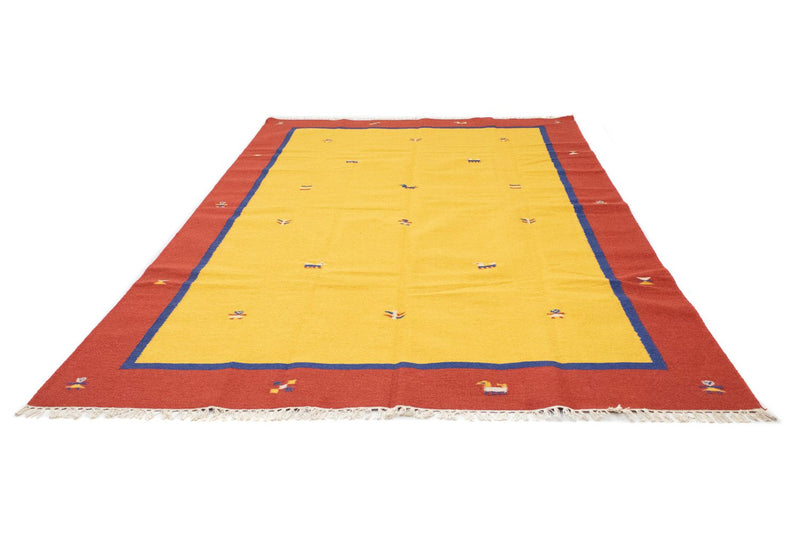 Alfombra Kelim - Tendencia - 300 x 200 cm - amarillo